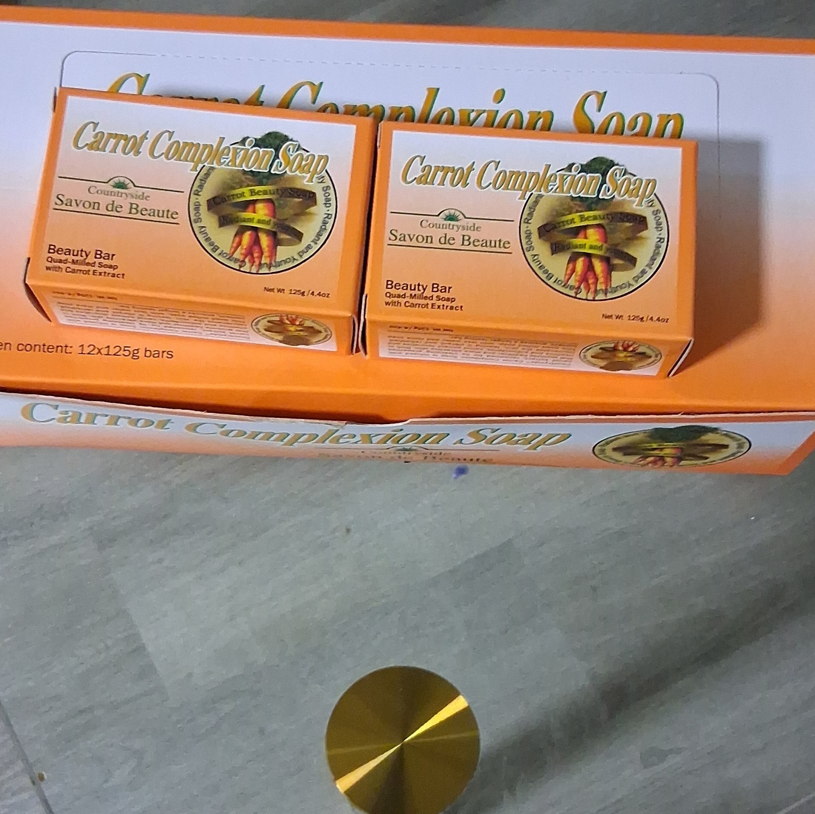 Countryside Savon de Beaute Carrot Complexion Beauty Bar Soap 12x125g