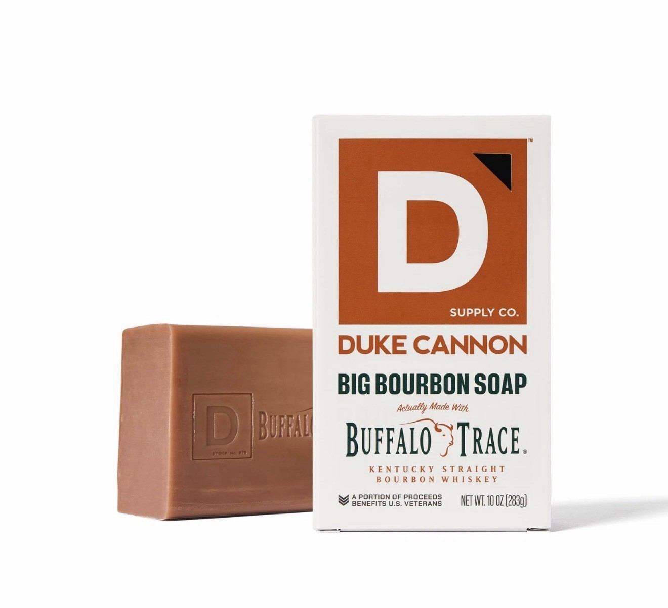 Duke Cannon Supply Co. Men’s Bourbon Bar Soap 10 oz Extra Large – USA Made – NEW