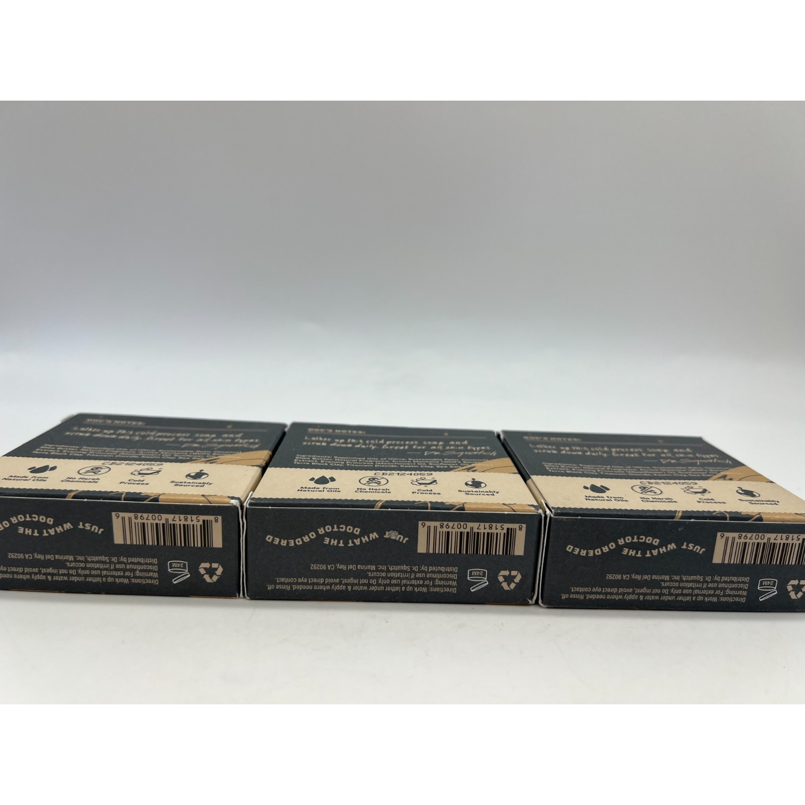 Dr. Squatch Moon Rock Galaxy Edition Men’s Soap Lot of 3.